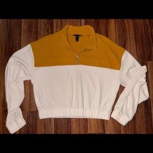 Crop, quarter zip, color block sweater. Only worn a couple times.